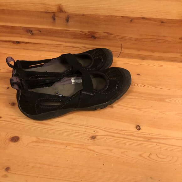 Mimosa Sport Suede & Leather Trail Hiking Running Sandal in Black - Picture 2 of 12